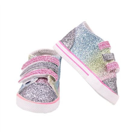 DUORUIMI Chaussures de poupée avec paillettes Accessoire pour poupée American Girl 45