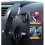 Timpou Support pour téléphone de Voiture, Support magnétique Pliable Fort et pivotant à 720° (Argent)