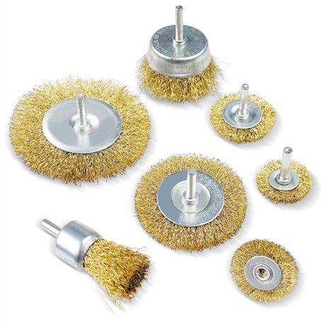 Fousenuk Lot de 7 Brosses Métalliques