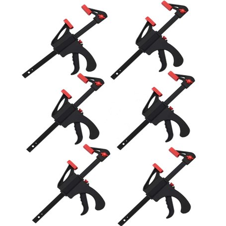 KAHEIGN Lot de 6 Pinces de Serrage Rapides pour Le Travail Du Bois