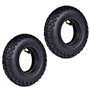 2 jeux de 200 x 50 (8 "x 2") Pneu et chambre à air Remplacement pour Dirt Scooter Knobby Pro RDS Dune Buggy Pneumatique