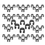 XHBTS Lot de 100 clips en plastique pour fixation de câble de frein de vélo