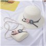 Integrity.1 Chapeau de Soleil D'été pour Filles, Petit Sac à Bandoulière pour Filles, Costume de Chapeau de Paille pour Filles,