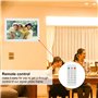 VBESTLIFE 12 Pouces Cadre Photo Numérique, Cadre Numérique Écran 1080P HD 1280 * 800 Album Photo Numérique MP3 MP4 Vidéo avec Té