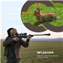 ESSLNB Lunette De Visee 3-9X50mm avec Parasol Tube et Télémètre Rouge Vert Bleu 3 Luminosité Réglages Viseur Point Rouge pour 20