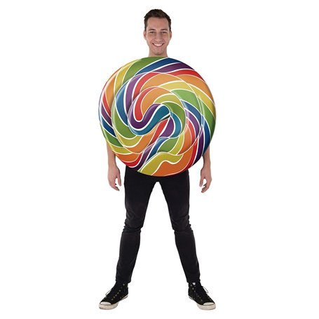 Dress Up America Déguisement de sucette pour enfants - Habillage Halloween Candyland - Tunique Rainbow Candy pour filles et garç