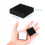Iyowei 8PCS Dissipateur de Chaleur 40mm x 40mm x 11mm, Dissipateurs Thermiques en Aluminium avec Ruban Thermique