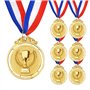 Lot de 6 médailles d'or pour récompenses