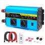 LVYUAN Convertisseur 12V 220V Pur Sinus 2000W/4000W Onduleur Transformateur de Tension avec écran LCD
