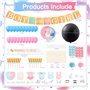 Kit de Décoration de Fête de Révélation de Genre 129 Pcs Ballon de Garçon ou Fille avec Guirlande Décoration Arche Gender Reveal