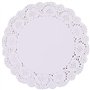 Napperons Dentelle Jetables 100 Pièces en Papier Blanc - Tapis pour Décorations de Mariage et Fête - Emballage Gâteau 5.5 Pouces