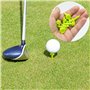 SZXMDKH Lot de 100 petits tees de golf en plastique Vert 25 mm