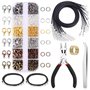 Spydge 973 pièces Fabrication de Bijoux Kit Bijoux Trouvant Outils de Démarrage Kit avec Pinces et Étriers pour Fabrication de B