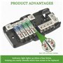 SIGANDG Auto Audio Stéréo Bloc de Fusible de Distribution 4 voies Boîte à Fusibles Distributeur de Fusible Mini ANL Pour avec Lu