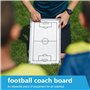 RoseFlower Tableau Tactique de Football, Entraîneur de Football Magnétique Stratégie Panneau kit Entrainement Football avec Marq