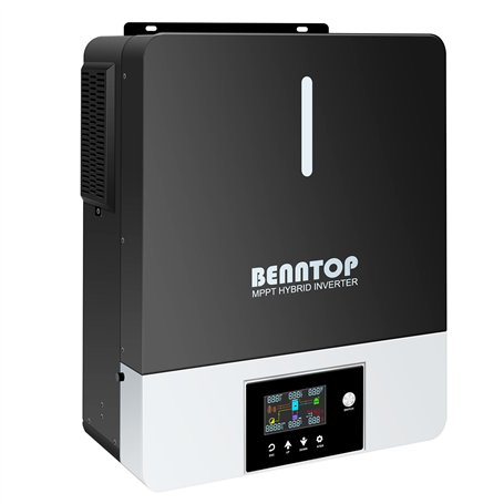 Onduleur Solaire Hybride 6200w 48VDC to 230VAC Pure Sine Off-Grid Wave Inverter with 120A MPPT Solar Controller