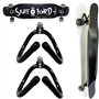 Pmsanzay Lot de 2 supports muraux universels pour skateboard