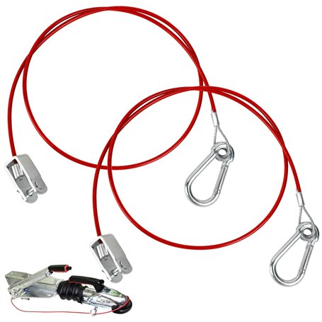 2 Pièces Câble Remorque Rouge