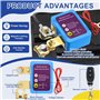 Feelhap Disjoncteur de Batterie Télécommandé Sans Fil, Interrupteur d'arrêt Automatique avec Télécommandes, Coupe Circuit Batter