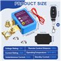 Feelhap Disjoncteur de Batterie Télécommandé Sans Fil, Interrupteur d'arrêt Automatique avec Télécommandes, Coupe Circuit Batter