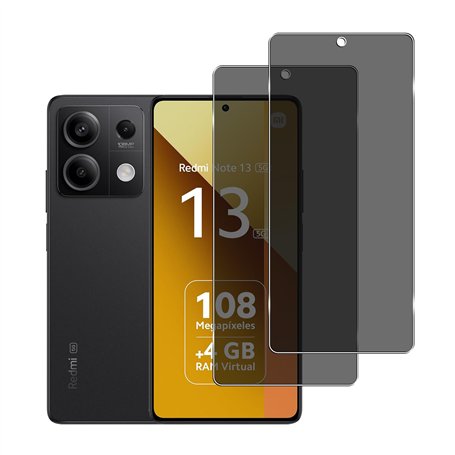 YIFNTANG [2 Pièces] Verre Trempé Anti-espion pour Xiaomi Redmi Note 13 5G