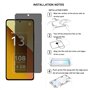 YIFNTANG [2 Pièces] Verre Trempé Anti-espion pour Xiaomi Redmi Note 13 5G,9H Dureté, Anti Rayures,Sans Bulles,Privacy Protection