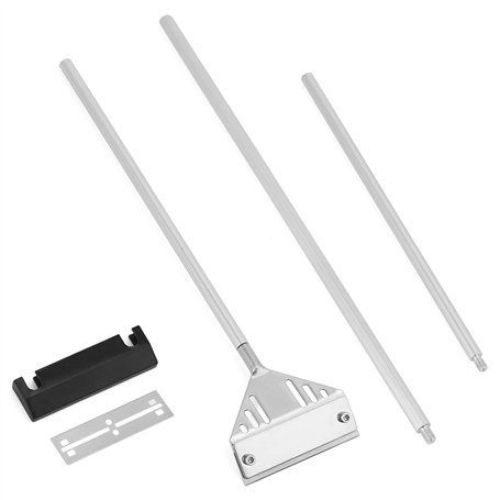 QWORK® Raclette Aquarium grattoir de 75 cm en Acier Inoxydable avec 10 Lames