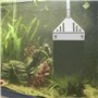 QWORK® Raclette Aquarium grattoir de 75 cm en Acier Inoxydable avec 10 Lames, Nettoyeur vitre Aquarium Anti algue