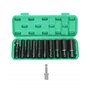 QWORK® 11 Pièces Douilles à Chocs 1/2 Pouce avec Adaptateur Douille