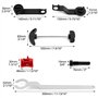 QWORK® Kit Outil Courroie Distribution, Outil de Réglage du Moteur d'arbre à Cames, Compatible avec Les Moteurs Audi A3, Golf 7,
