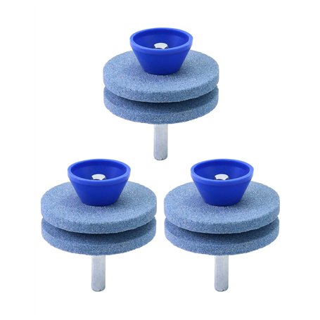 QWORK® 3PCS Affûteuse de Lames de Tondeuse à Gazon