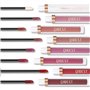 QIBEST Ensemble de rouge à lèvres liquide : 7 couleurs de rouges à lèvres mats et 1 rouge à lèvres nourrissant, brillant à lèvre