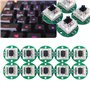 SJ@JX Joysticks de jeu arcade 2 joueurs Noir mat double encodeur USB sans latence 4 et 8 pour PC Mame Respberry Pi Retropie