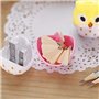 Xrten 4Pcs Taille Crayon Enfant, Taille-Crayon Manuel Mignon Dessin Animé Animal Hibou Deux Trous Taille-Crayons pour Enfants