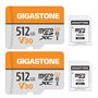 Gigastone Carte Mémoire 512 Go Lot de 2 Cartes