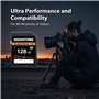 [5 Ans Récupération de données Gratuite] GIGASTONE UHS-II V90 128Go Carte SD, Camera Ultimate Pro, Vitesse jusqu'à 300/200 Mo/s,