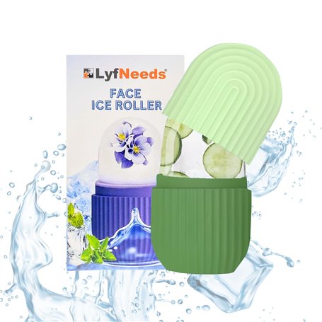 LyfNeeds Rouleau de massage en silicone réutilisable pour le visage