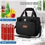 GlasFlength Sac Isotherme Repas 15L, Sac Repas Isotherme Sac Lunch Box Isotherme Portable Lunch Bag Isotherme Grande avec Bandou