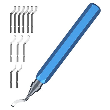 NEUTYPECHIC 11 Pièces Ebavureur Cuivre 3 Types de Lames