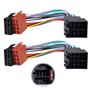 Adaptateur ISO Autoradio Universel: 2 Pièces Faisceau Autoradio Connecteur ISO Autoradio