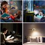 LED Lampe De Bureau à Pince, USB Alimenté Flexible Lampe De Lecture à Pince Pliable Réglable Lumière Douce Protection Des Yeux A