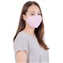 Lofbaz Tissu De Coton De Masque Facial En Tissu Avec Poche De Filtre Lavable Réutilisable (Rose – Paquet de 3, Adulte S)