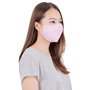 Lofbaz Tissu De Coton De Masque Facial En Tissu Avec Poche De Filtre Lavable Réutilisable (Rose – Paquet de 3, Adulte S)