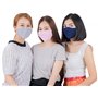 Lofbaz Tissu De Coton De Masque Facial En Tissu Avec Poche De Filtre Lavable Réutilisable (Rose – Paquet de 3, Adulte S)