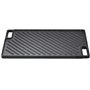 VEVOR Plaque à Griller Pré-assaisonnée Réversible 425x246 mm Plancha Gril Rectangulaire en Fonte Anti-adhésive Plaque de Cuisson