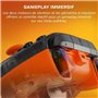 Manette de jeu - Xbox Series X|S, Xbox One et PC - Rematch Core - RGB - Filaire - Camouflage Noir / Orange - TURTLE BEACH