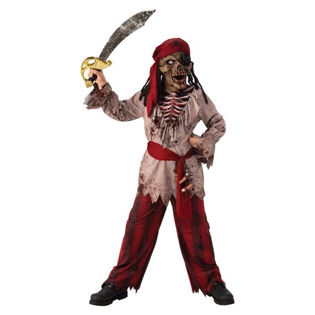Rubies - Déguisement Enfant Halloween Officiel - Combinaison Pirate Squelette Manches Longues