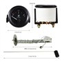 Rupse Jauge de Niveau de Carburant Compteur avec Capteur 52mm E-1/2-F Pointeur 12V Universel Capteur de Niveau d'huile pour Voit