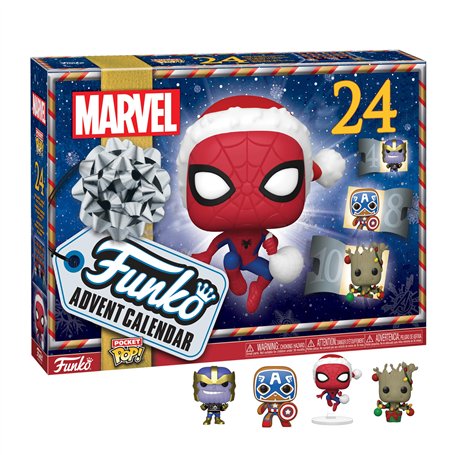 Funko Advent Calendar: Marvel Holiday - Groot - Marvel Comics- Calendrier de L'avent - 24 Jours de Surprise - Mini-Figurine en V