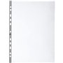 Oxford 100207007 Pochette Perf A4 Ouv Lat PP70 Lisse - pack de 10 - Transparent